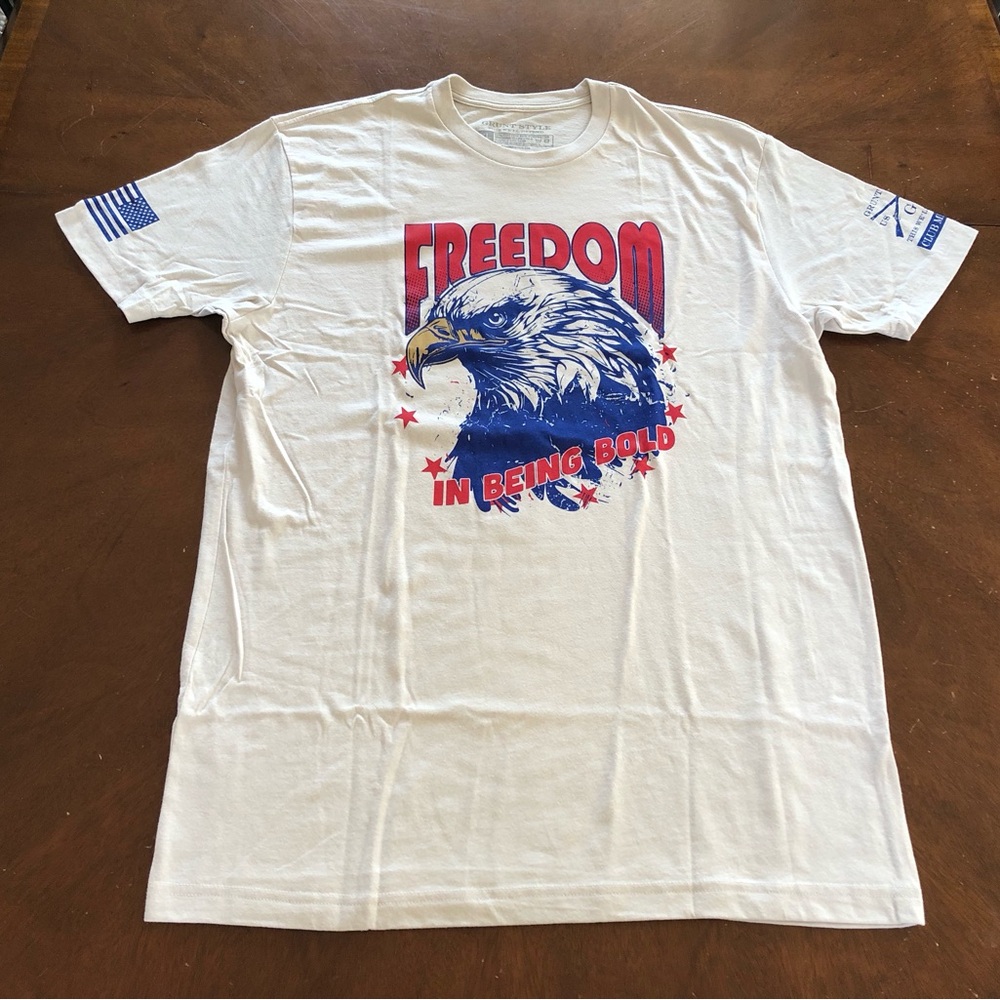 Grunt Style XL Freedom in Being Bold Mens XL Short Sleeve Club T-Shirt